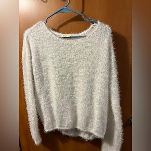 fuzzy sweater from tjmaxx